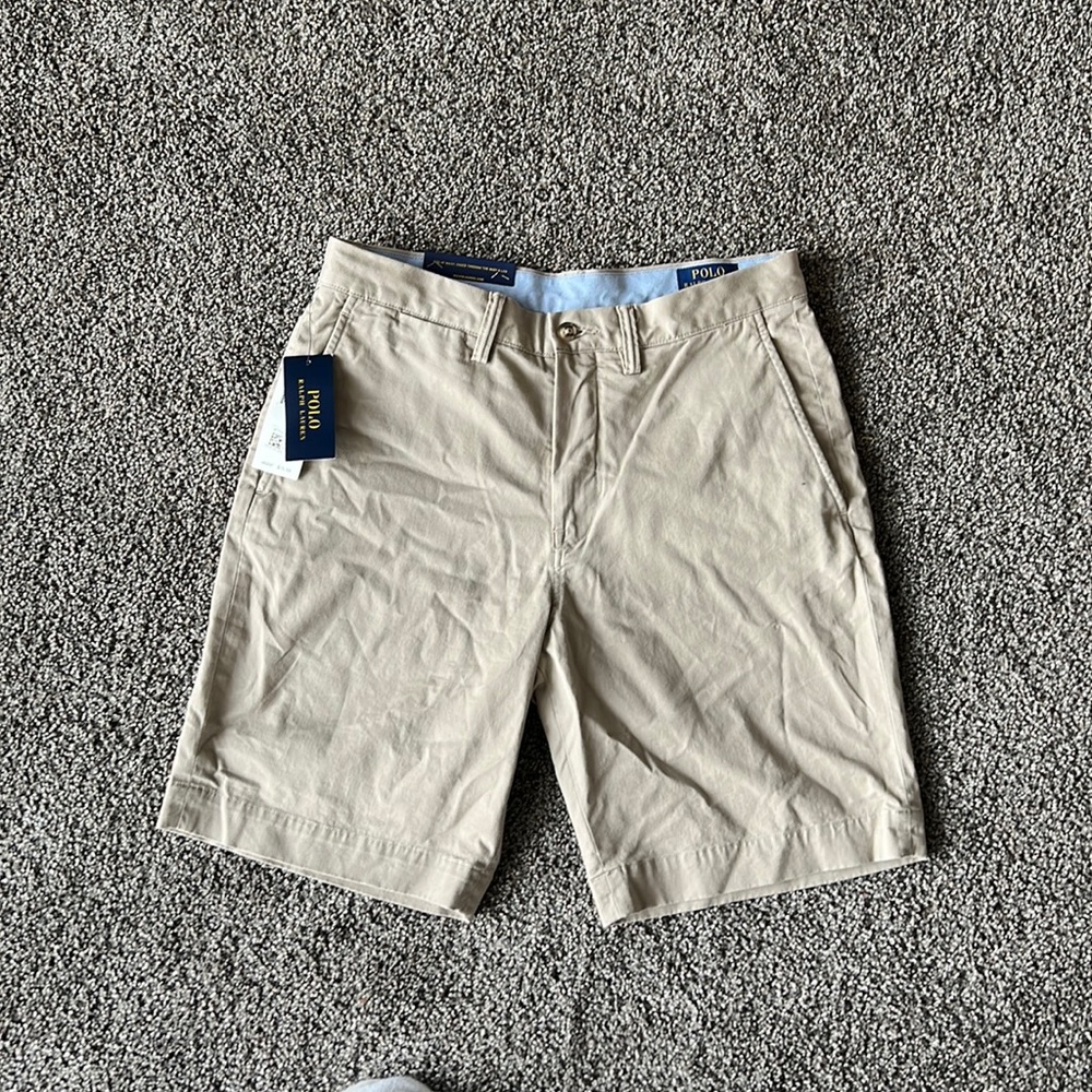 Polo Ralph Lauren khaki colored shorts size 30.